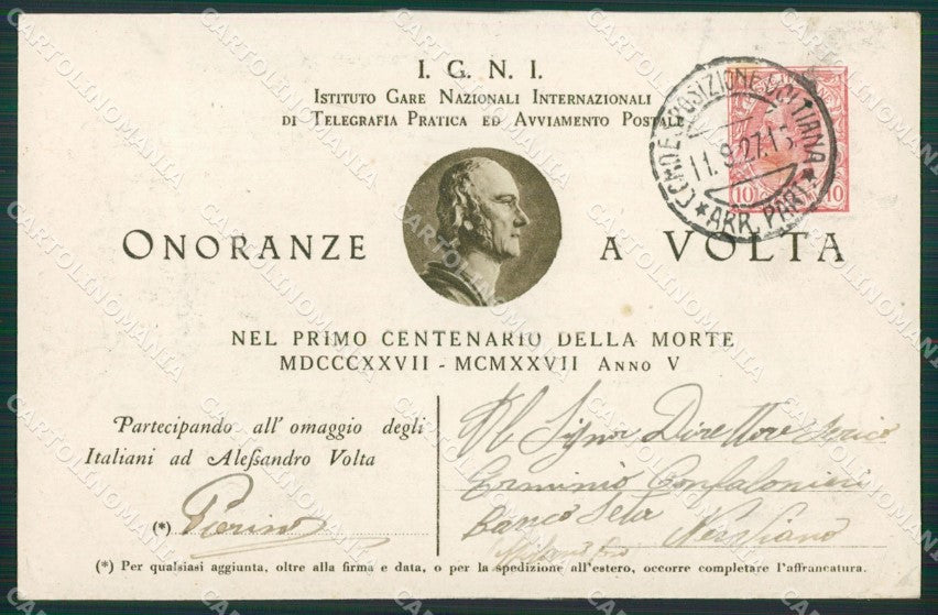 Como Città Volta cartolina ZKM9620 – retro