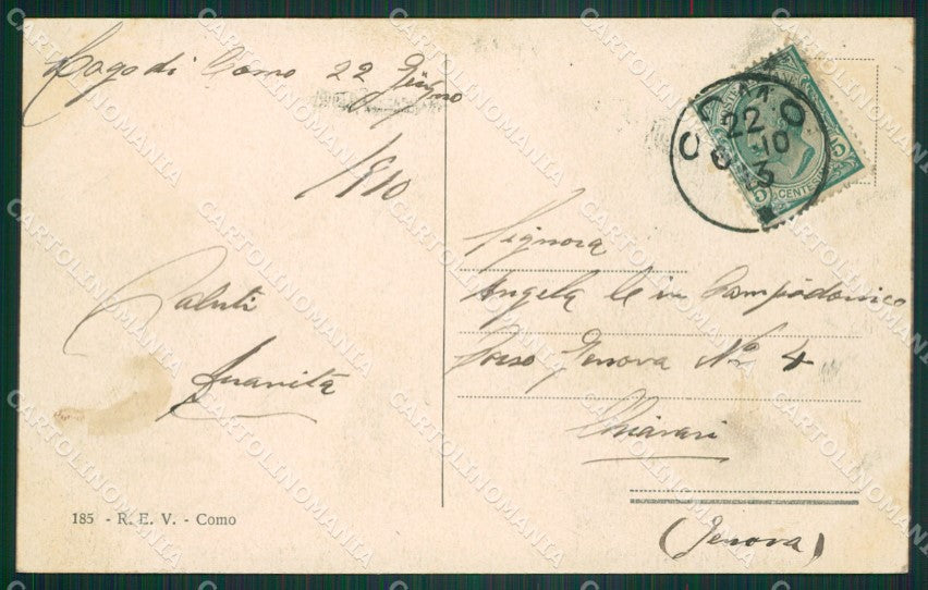 Como Città cartolina ZKM9635 – retro