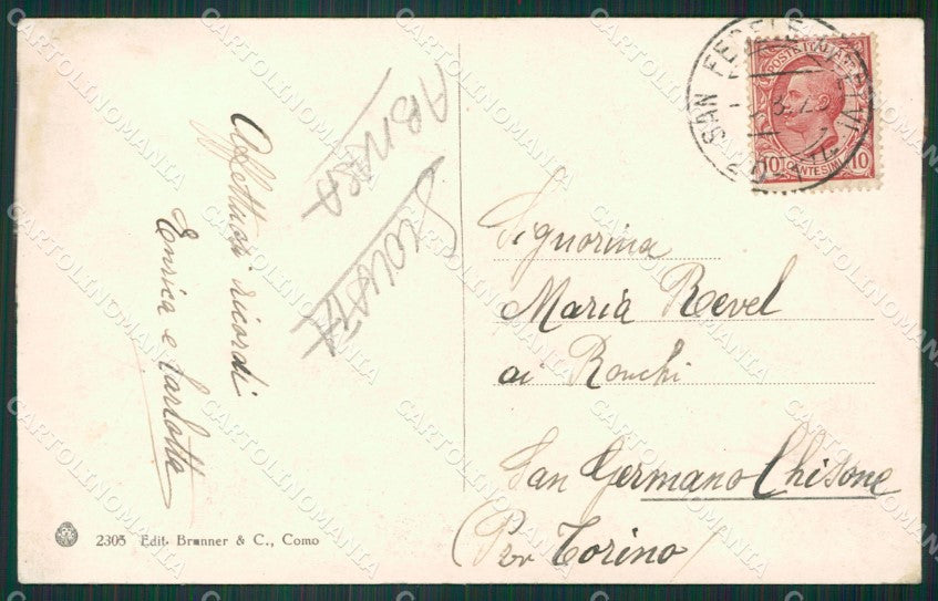 Como Lanzo d'Intelvi ABRASA SCOLLATA cartolina ZKM9638 – retro