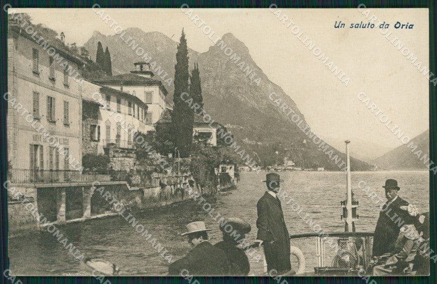Como Valsolda Oria Battello cartolina ZKM9646 – fronte