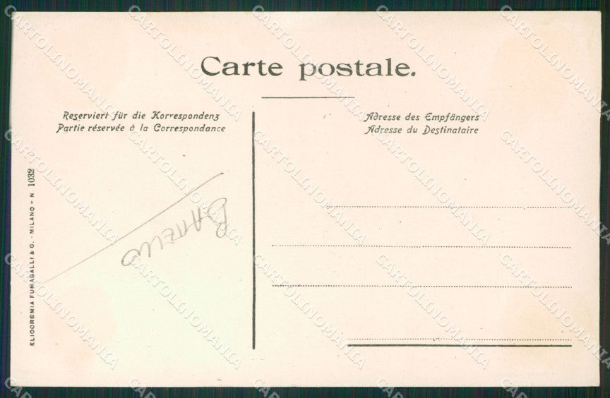 Como Valsolda Oria Battello cartolina ZKM9646 – retro