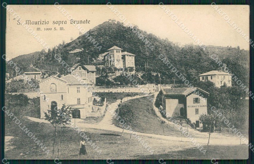Como Brunate San Maurizio cartolina ZKM9647 – fronte
