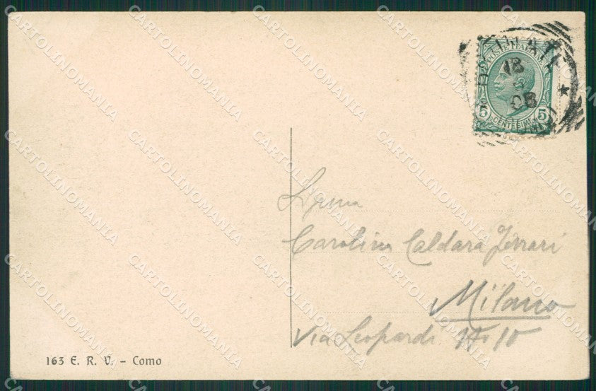 Como Brunate San Maurizio cartolina ZKM9647 – retro