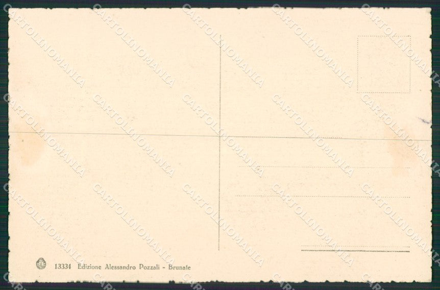 Como Brunate cartolina ZKM9662 – retro