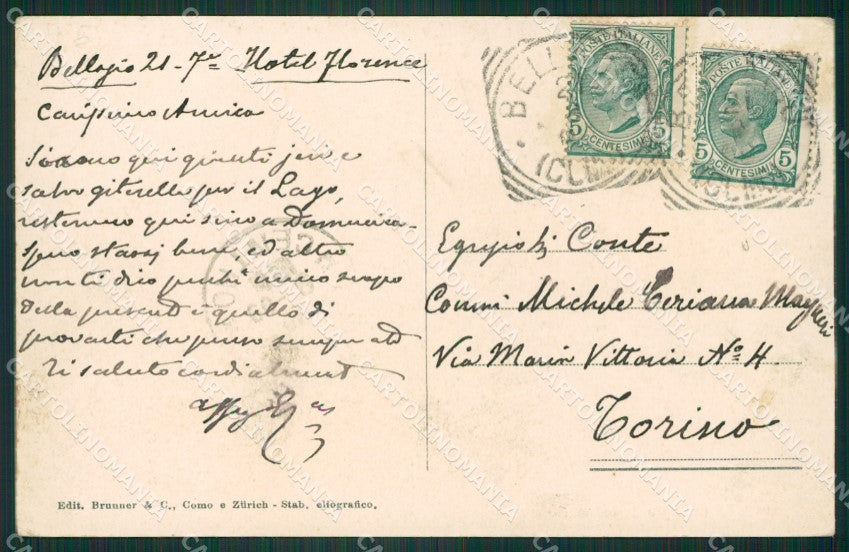 Como Bellagio cartolina ZKM9673 – retro