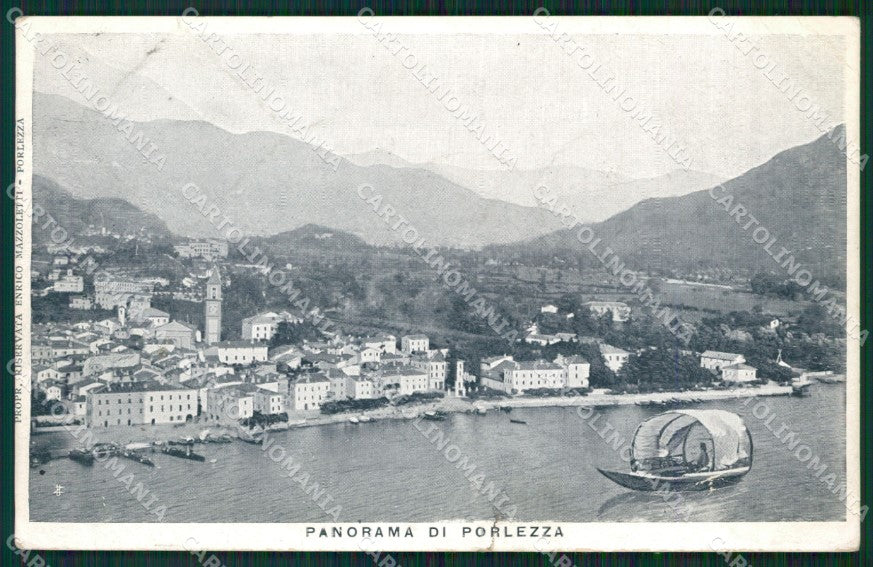 Como Porlezza STRAPPINO PIEGHINE cartolina ZKM9674 – fronte