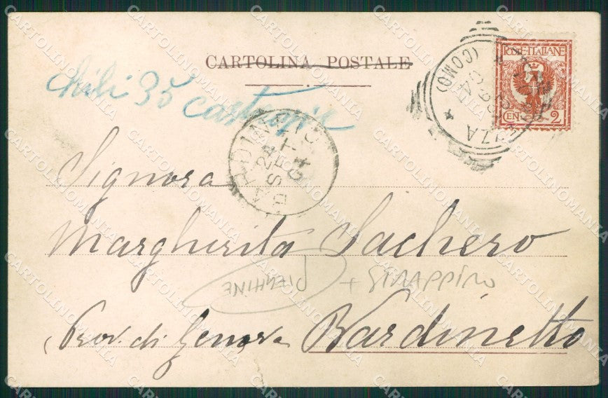 Como Porlezza STRAPPINO PIEGHINE cartolina ZKM9674 – retro