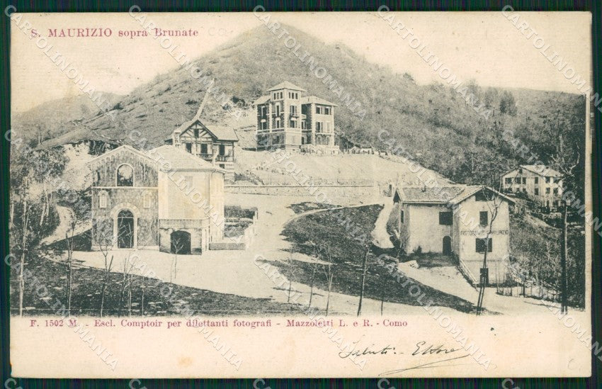 Como Brunate San Maurizio cartolina ZKM9677 – fronte