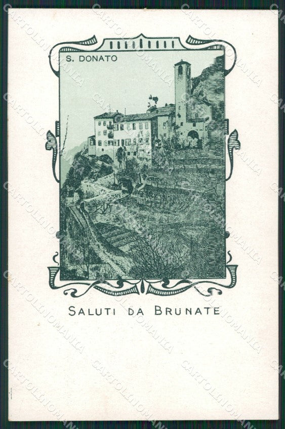 Como Brunate Saluti da cartolina ZKM9686 – fronte