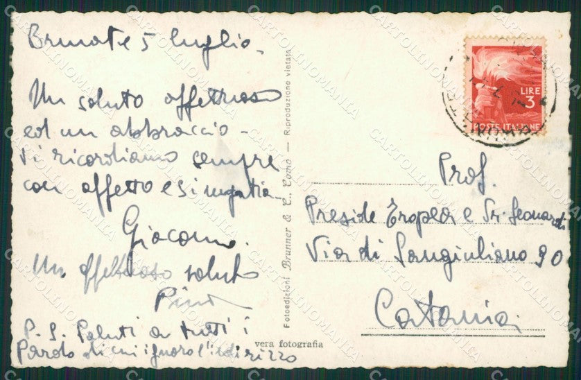 Como Brunate Funicolare Foto cartolina ZKM9691 – retro