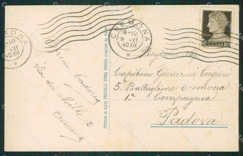 Cremona Città Comune cartolina ZKM9696 – retro
