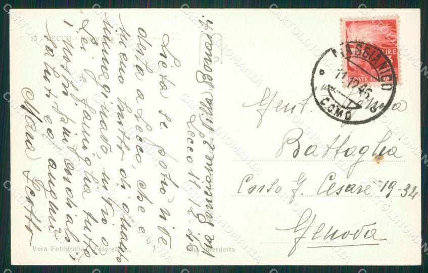 Lecco Città cartolina ZKM9721 – retro