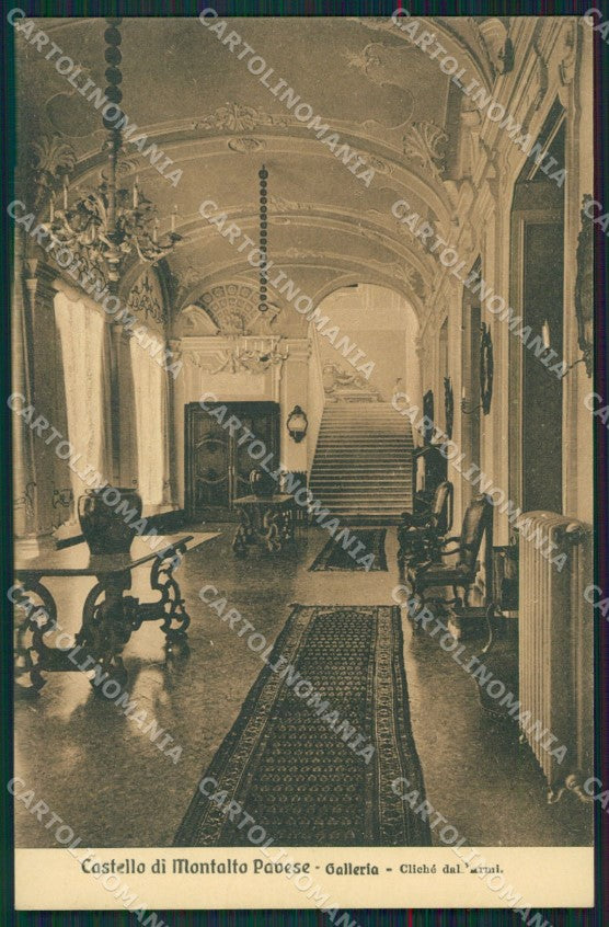 Pavia Montalto Pavese Castello cartolina ZKM9787 – fronte
