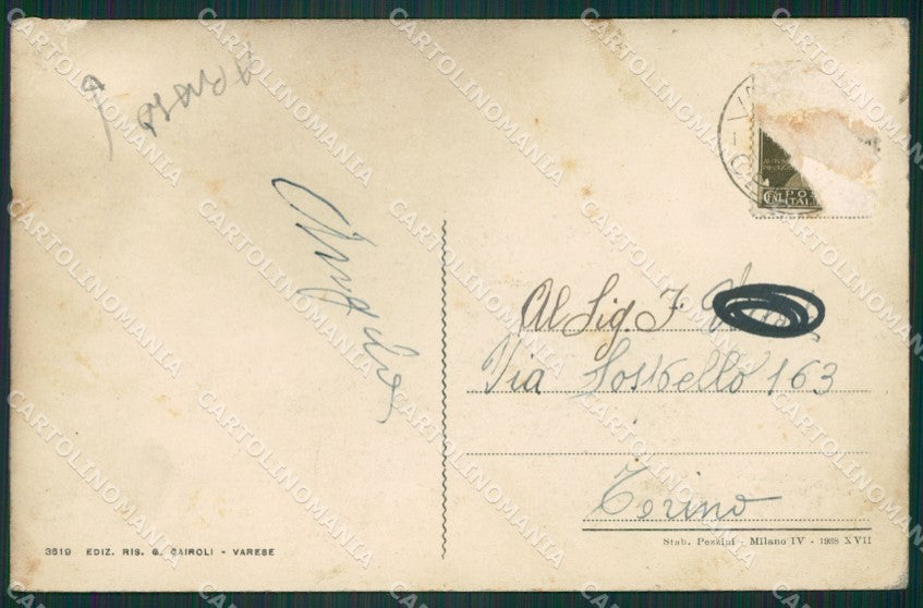 Varese Città ABRASA cartolina ZKM9819 – retro
