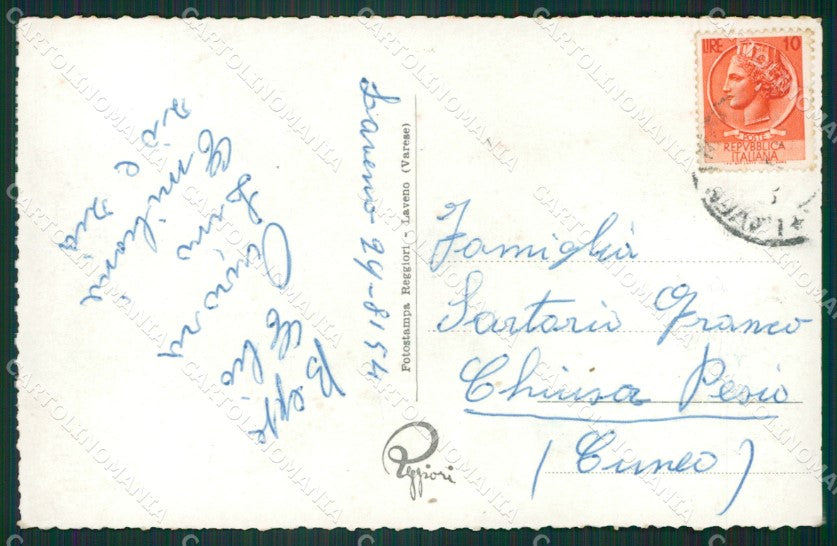 Varese Laveno Battello Foto cartolina ZKM9842 – retro