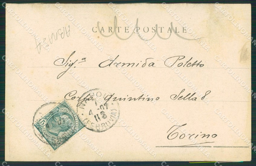 Napoli Città ABRASA cartolina ZKM9844 – retro