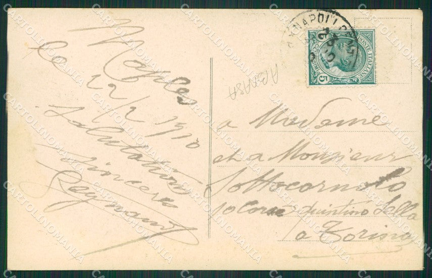 Napoli Città ABRASA cartolina ZKM9846 – retro