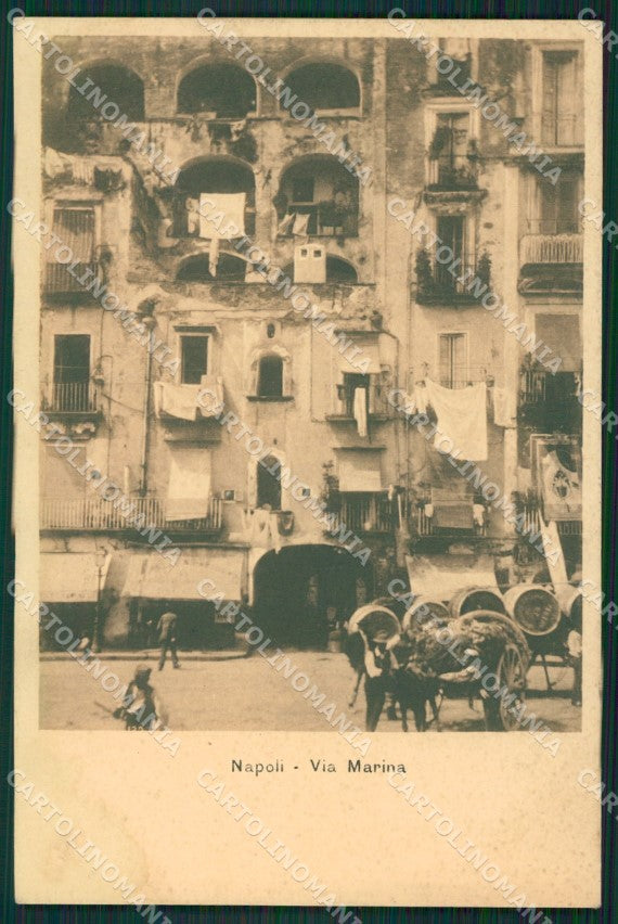 Napoli Città TRACCE UMIDO cartolina ZKM9847 – fronte