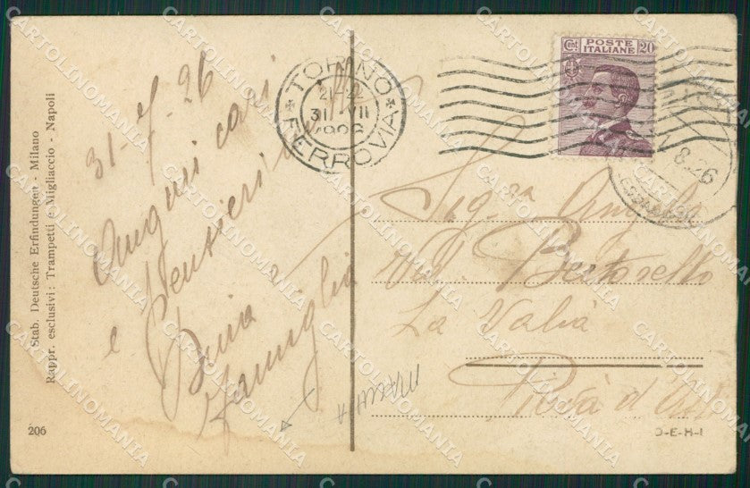Napoli Città MACCHIA cartolina ZKM9853 – retro
