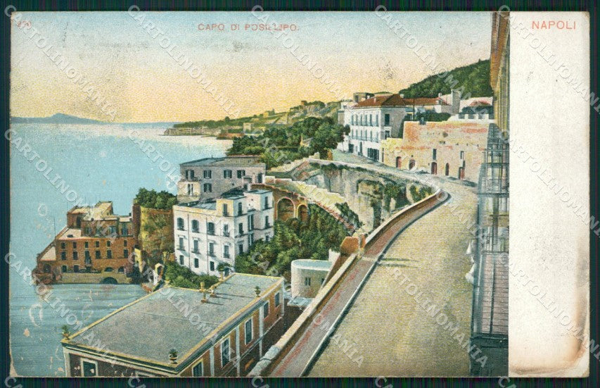 Napoli Posillipo MACCHIA cartolina ZKM9857 – fronte