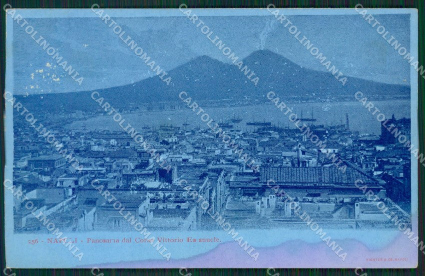 Napoli Città Chiaro di Luna ABRASA MACCHIA cartolina ZKM9858 – fronte