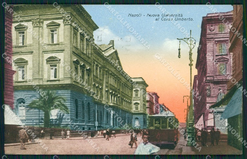 Napoli Città Tram cartolina ZKM9876 – fronte