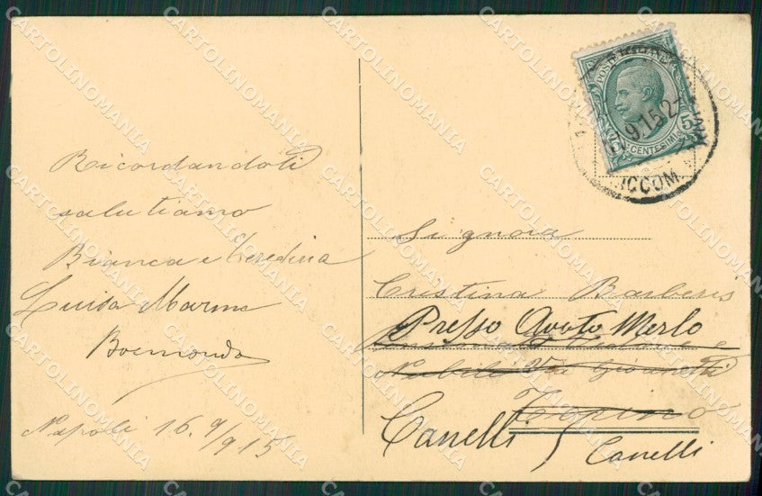 Napoli Città cartolina ZKM9887 – retro