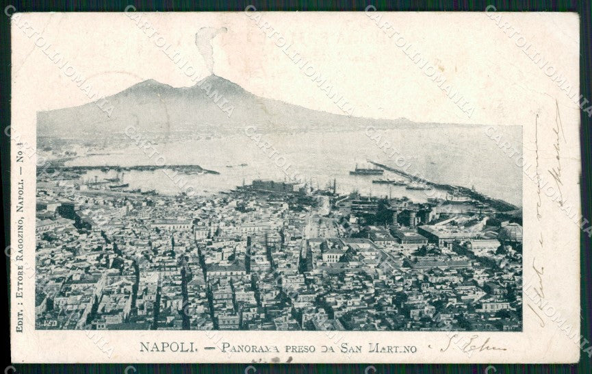Napoli Città PIEGHINE cartolina ZKM9890 – fronte