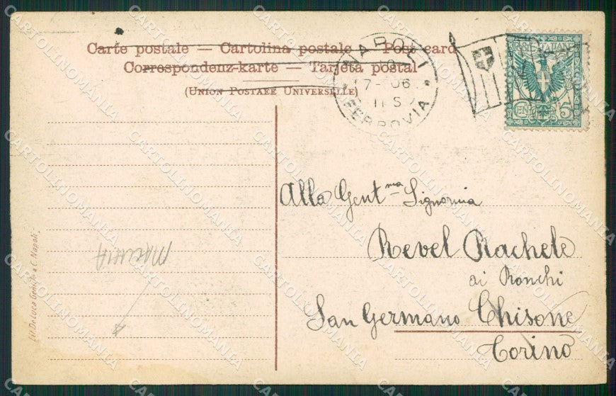 Napoli Costumi MACCHIA cartolina ZKM9910 – retro