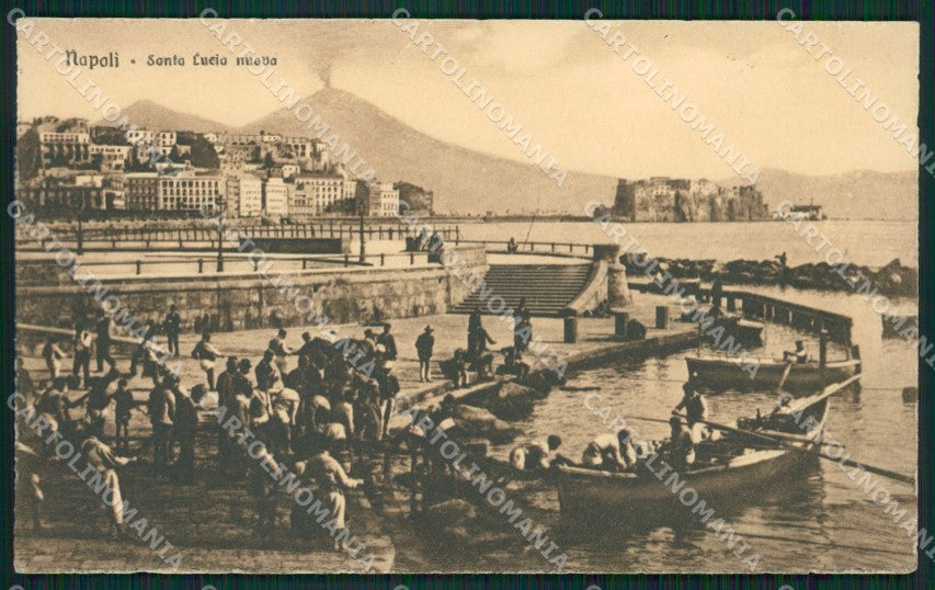 Napoli Santa Lucia Pescatori cartolina ZKM9916 – fronte