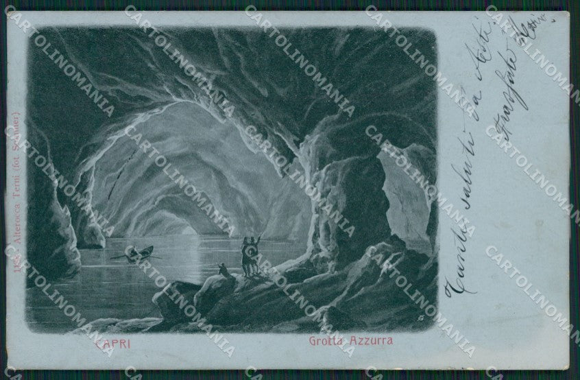 Napoli Capri Grotta Azzurra Alterocca 1183 MACCHIA cartolina ZKM9924 – fronte