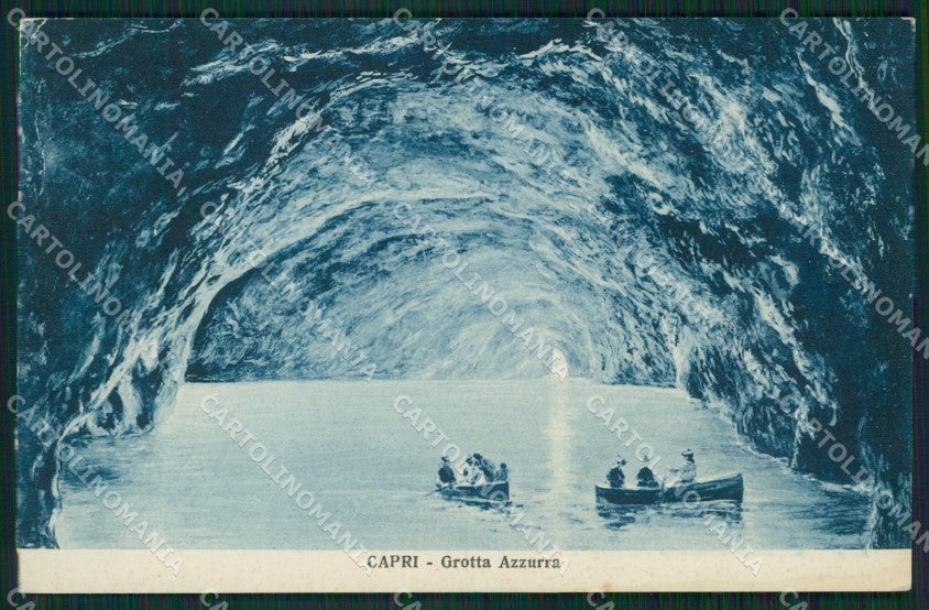 Napoli Capri Grotta Azzurra Chiaro di Luna cartolina ZKM9936 – fronte