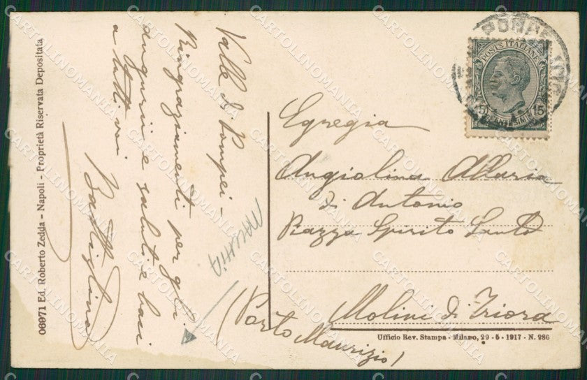 Napoli Pompei Valle di cartolina ZKM9945 – retro