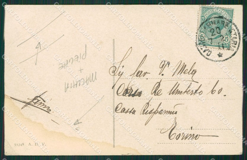Napoli Castellammare di Stabia MACCHIA PIEGHE cartolina ZKM9966 – retro