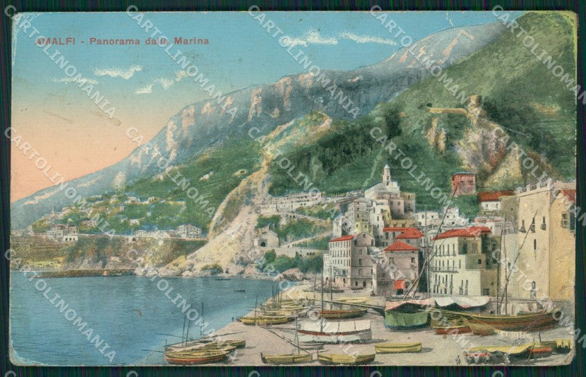 Salerno Amalfi PIEGHE cartolina ZKM9995 – fronte