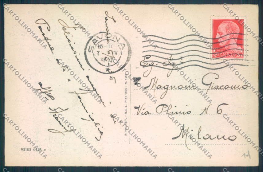 Savona Città Vado cartolina ZQ0014 – retro