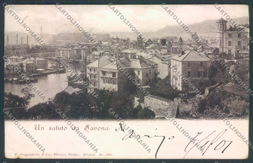 Savona Città PIEGHINA cartolina ZQ0041 – fronte