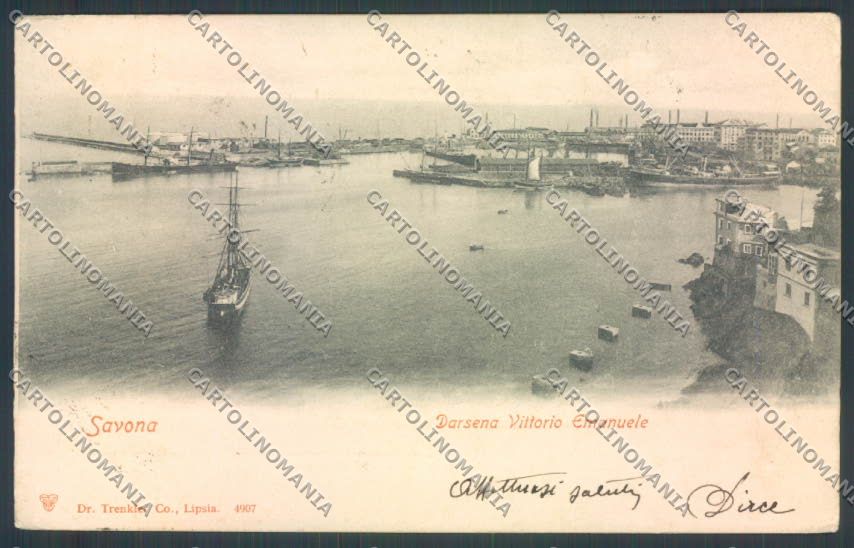 Savona Città Veliero cartolina ZQ0049 – fronte