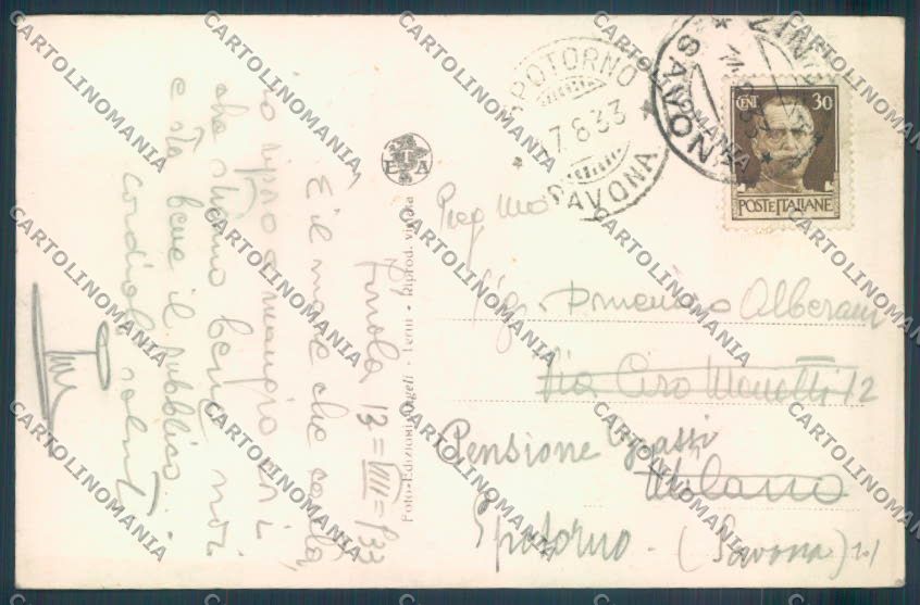 Savona Città Foto cartolina ZQ0056 – retro