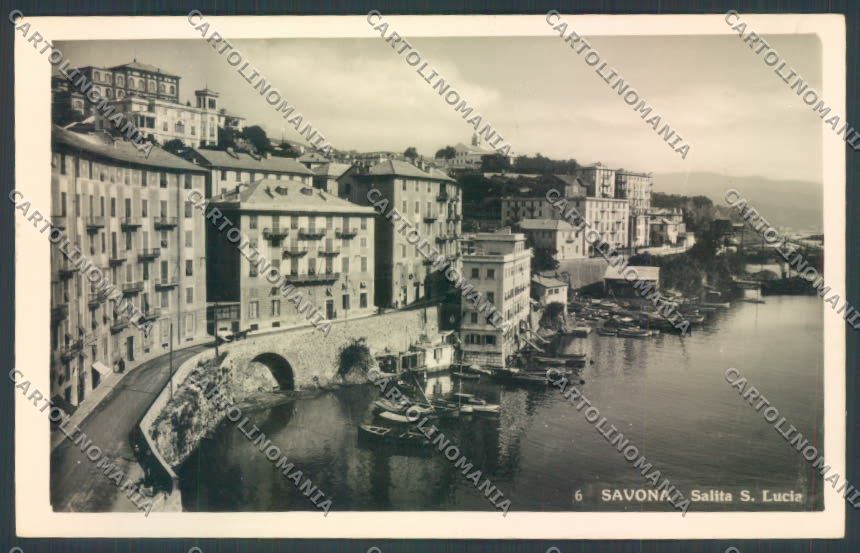 Savona Città Barca Foto cartolina ZQ0059 – fronte