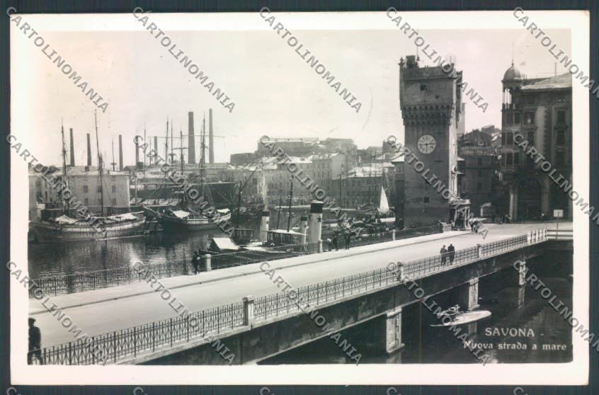 Savona Città Barca Nave Foto cartolina ZQ0063 – fronte