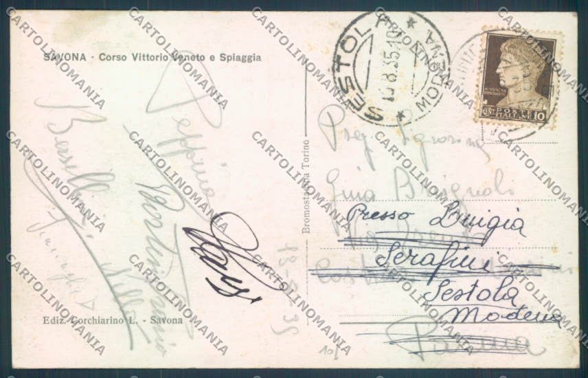 Savona Città Nave Foto cartolina ZQ0067 – retro