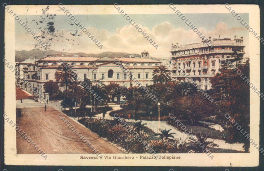 Savona Città PIEGATA cartolina ZQ0086 – fronte