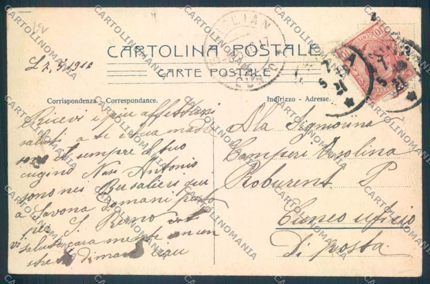Savona Città cartolina ZQ0087 – retro