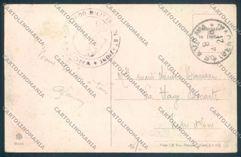 Savona Città Nave Veliero cartolina ZQ0088 – retro
