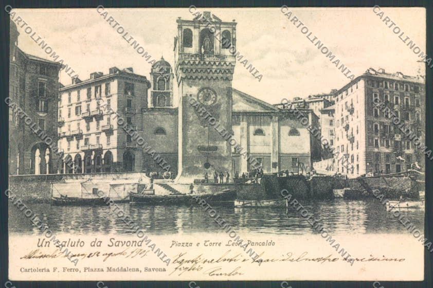 Savona Città Barca cartolina ZQ0113 – fronte