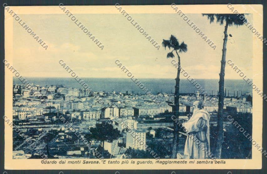 Savona Città PIEGHINE cartolina ZQ0115 – fronte