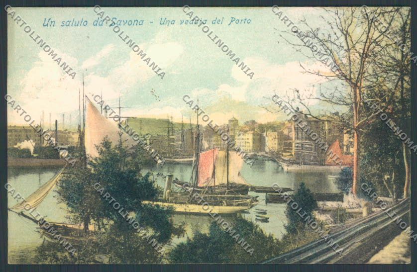 Savona Città Barca cartolina ZQ0131 – fronte