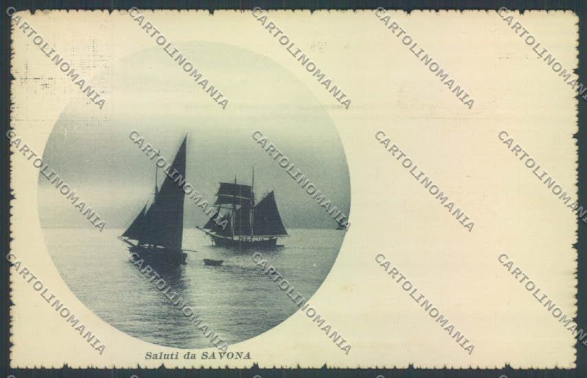 Savona Città Veliero Barca cartolina ZQ0146 – fronte