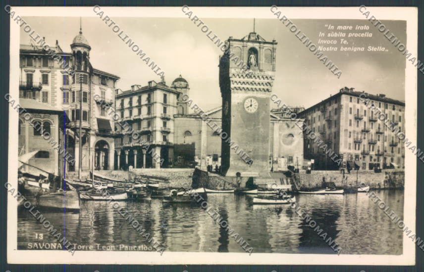 Savona Città Barca Foto cartolina ZQ0221 – fronte
